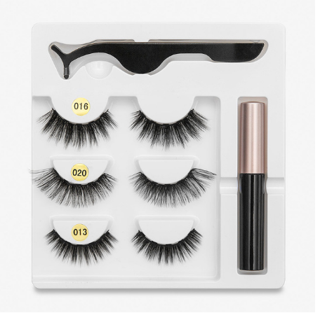 3 Paar falsche Wimpern mit Magneten