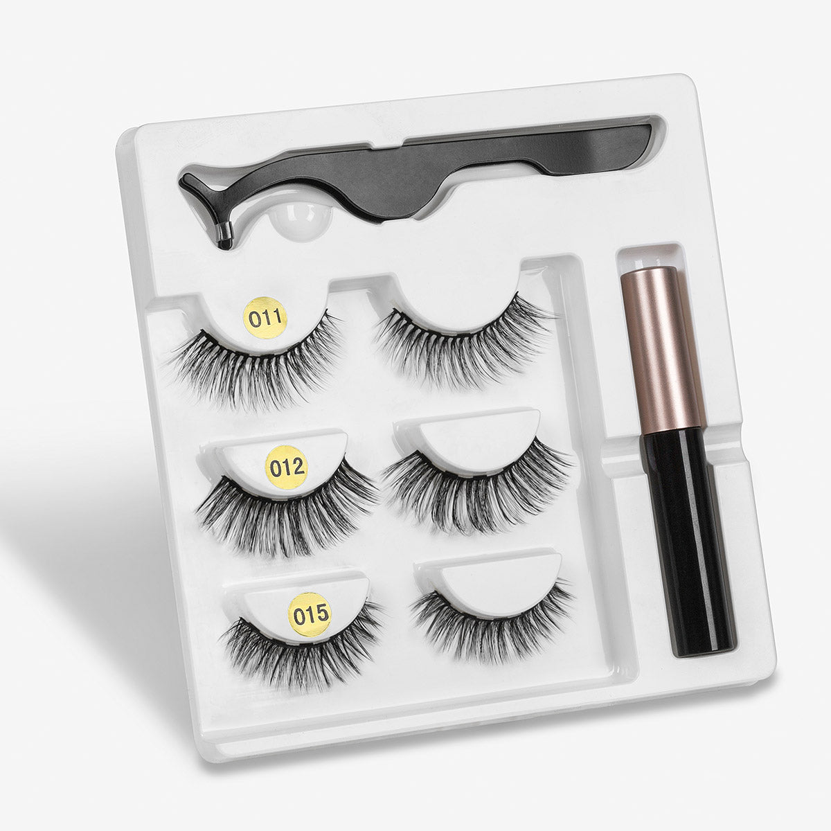 3 Paar falsche Wimpern mit Magneten