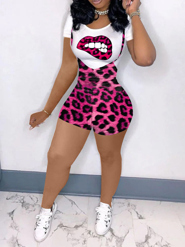 Leopard Zwei-Teile-Set.