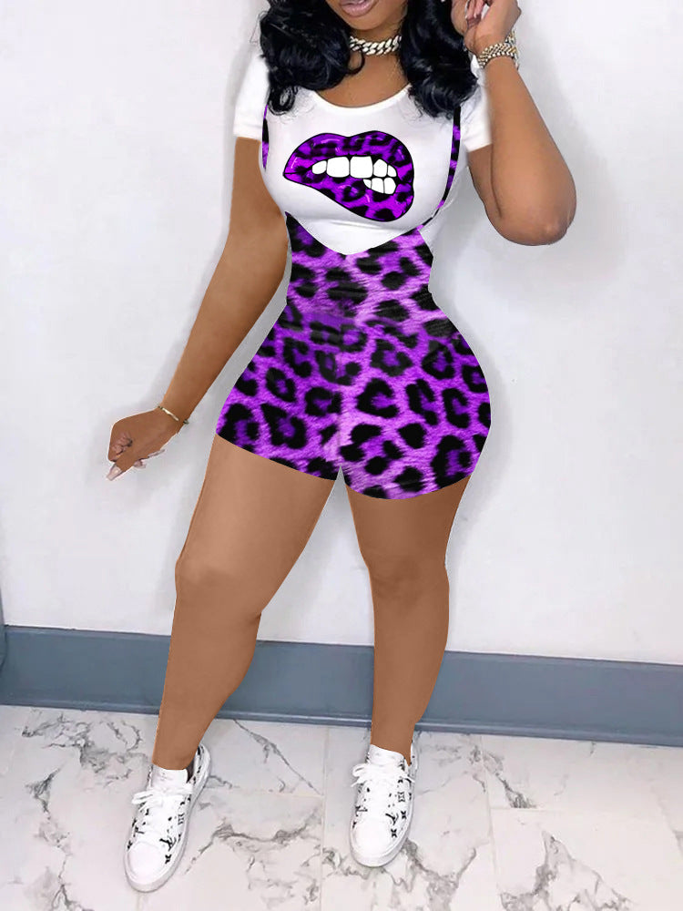 Leopard Zwei-Teile-Set.
