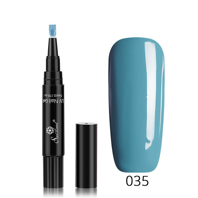 3-in-1 Gel-Nagellackstift mit Glitzer