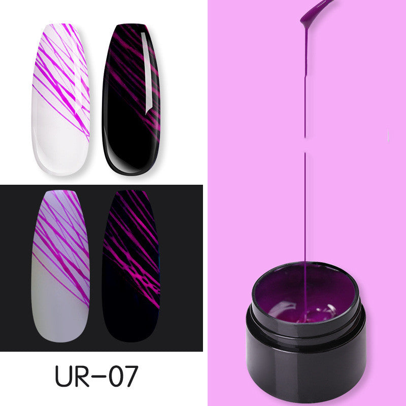 Leuchtendes Spinnennagelgel UV-Nagellack