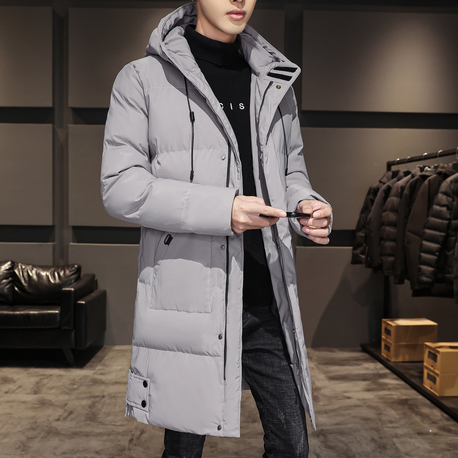 Herren Winter Baumwollmäntel