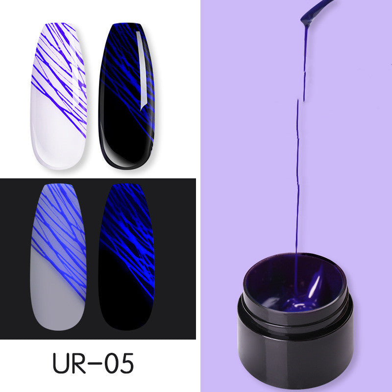 Leuchtendes Spinnennagelgel UV-Nagellack