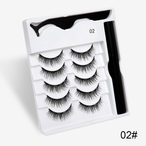 3 Paar falsche Wimpern mit Magneten