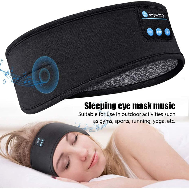 Kabellose Bluetooth-Schlafkopfhörer und Augenmaske