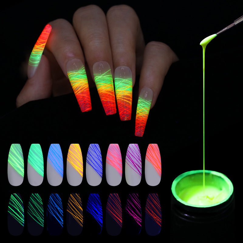 Leuchtendes Spinnennagelgel UV-Nagellack