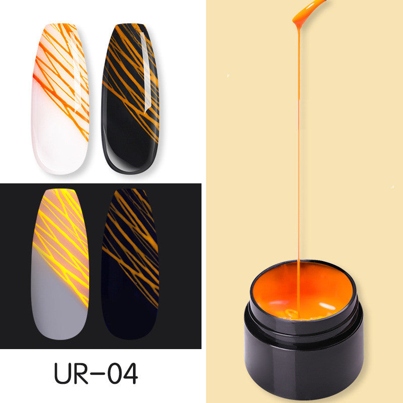 Leuchtendes Spinnennagelgel UV-Nagellack