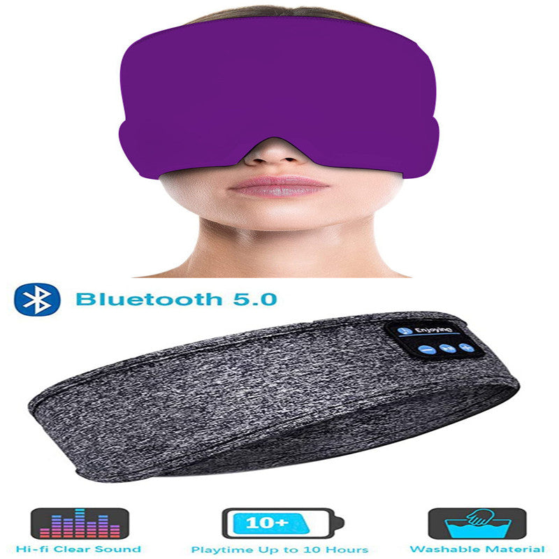 Kabellose Bluetooth-Schlafkopfhörer und Augenmaske