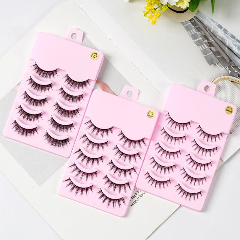 5 Paare Manga Wimpern