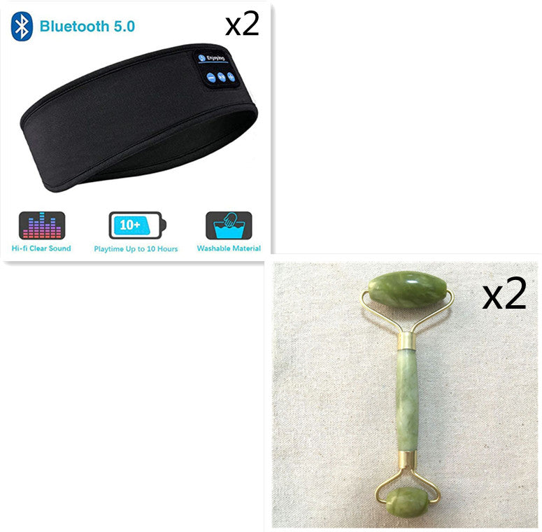 Kabellose Bluetooth-Schlafkopfhörer und Augenmaske