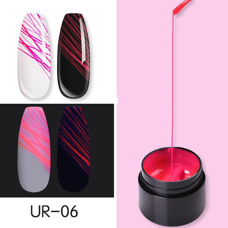 Leuchtendes Spinnennagelgel UV-Nagellack