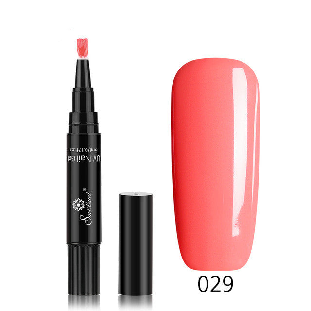 3-in-1 Gel-Nagellackstift mit Glitzer
