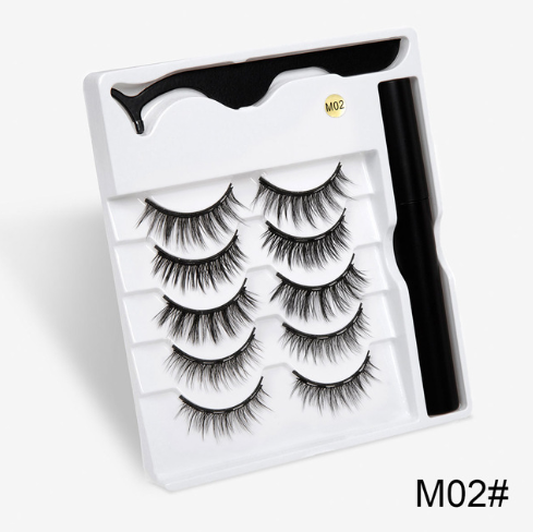 3 Paar falsche Wimpern mit Magneten