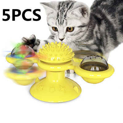 Katzen-Dreh-Windmühlen-Multifunktions-Spielzeug