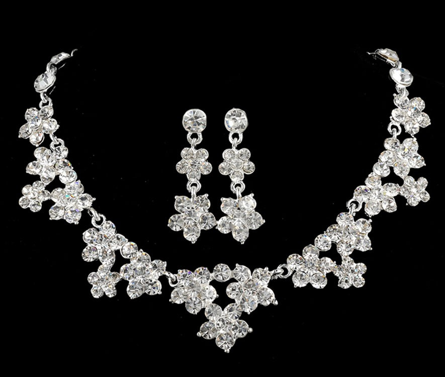 Kristallhalsketten-Set