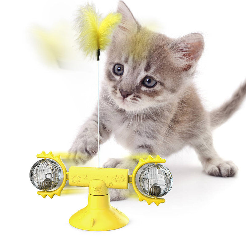 Katzen-Dreh-Windmühlen-Multifunktions-Spielzeug