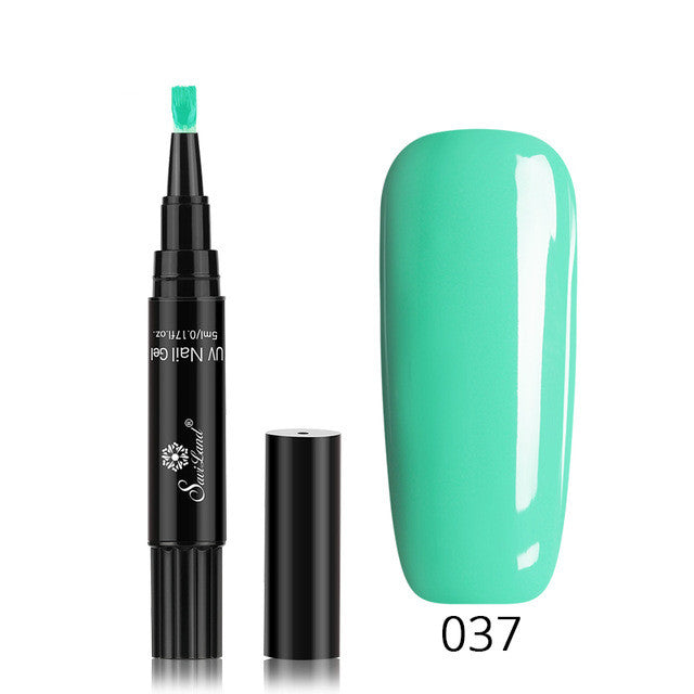3-in-1 Gel-Nagellackstift mit Glitzer
