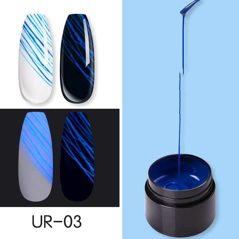 Leuchtendes Spinnennagelgel UV-Nagellack