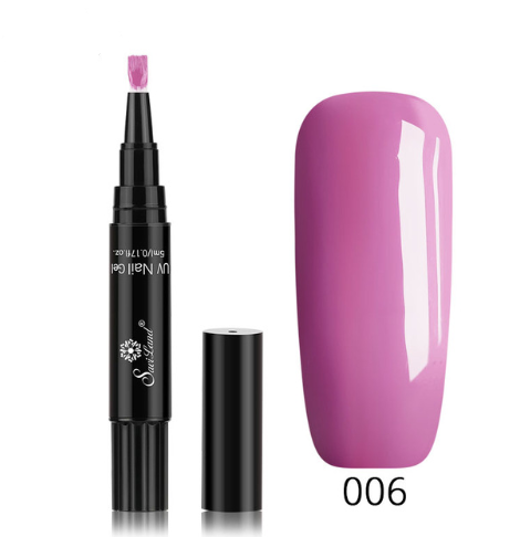 3-in-1 Gel-Nagellackstift mit Glitzer