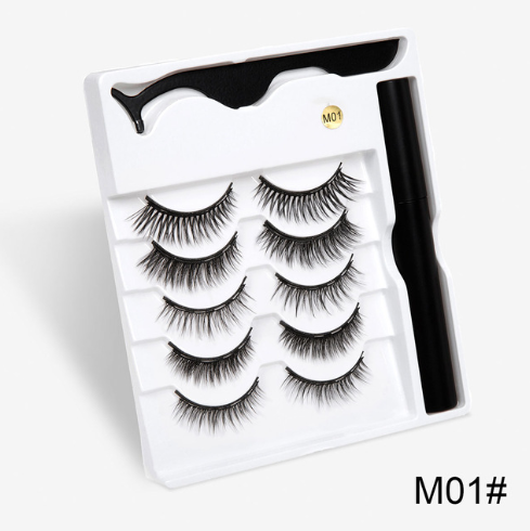 3 Paar falsche Wimpern mit Magneten