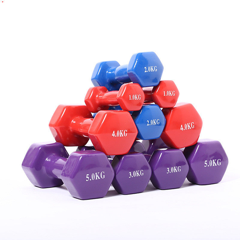 Farbige Fitness-Hanteln
