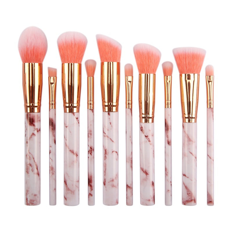 10 Marmor-Make-up-Pinselsets