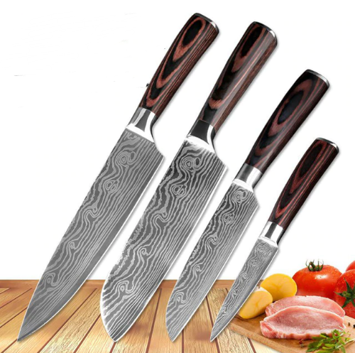 Spezialset für Küche, 6-teiliges Set oder 8-teiliges Set mit Messern, Kochmesser, Küchenmesser.