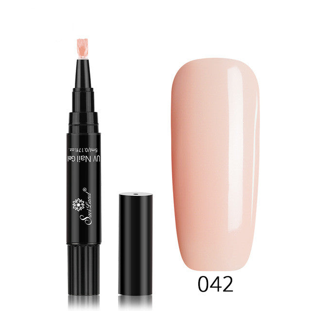 3-in-1 Gel-Nagellackstift mit Glitzer