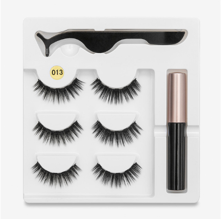3 Paar falsche Wimpern mit Magneten
