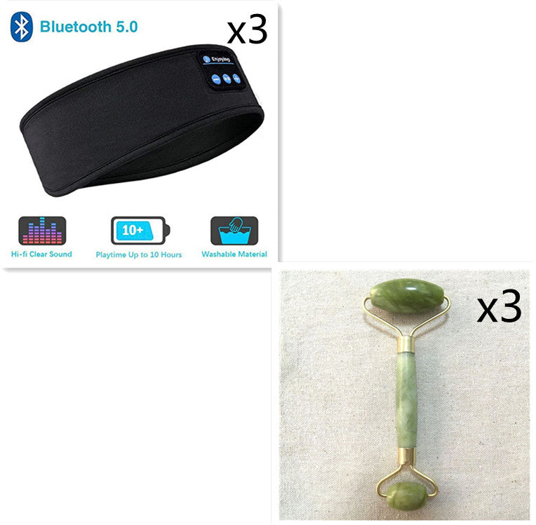 Kabellose Bluetooth-Schlafkopfhörer und Augenmaske