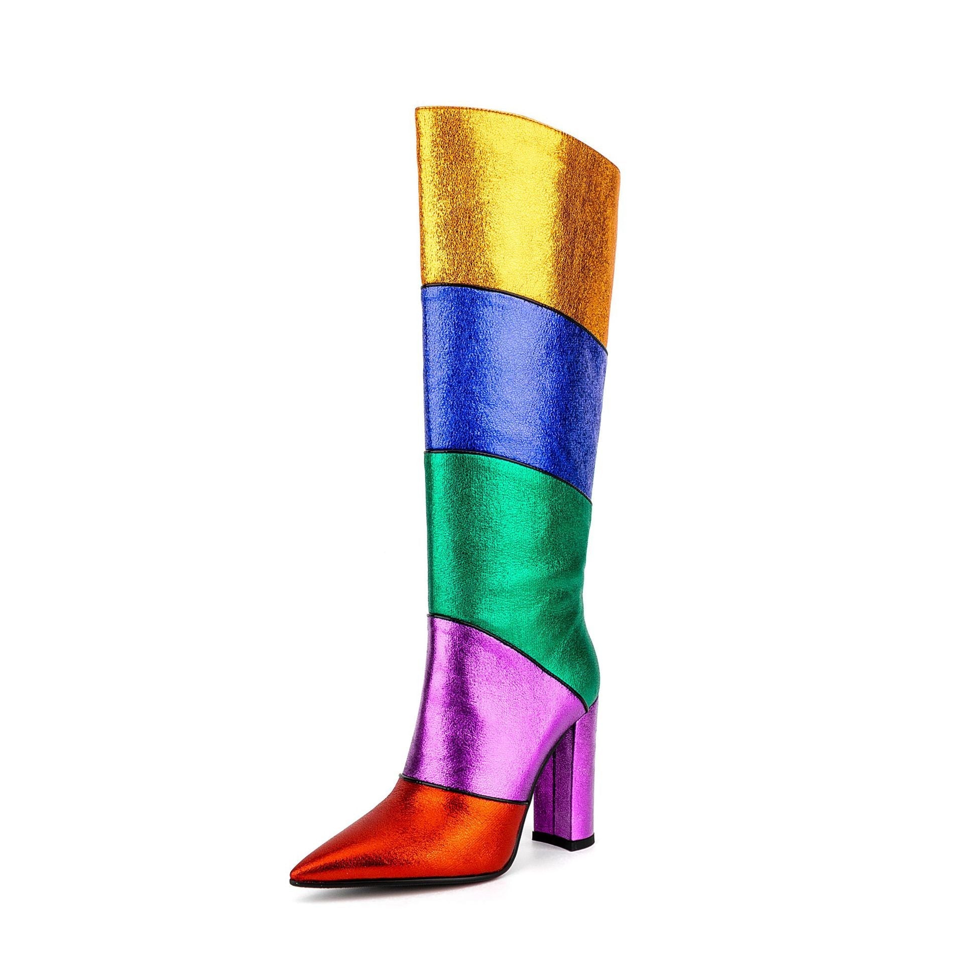 Regenbogen Winter Stiefel