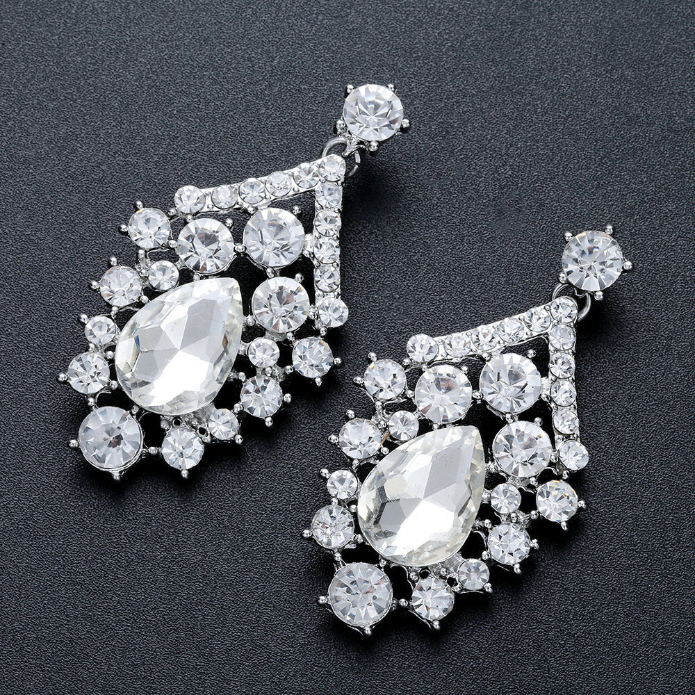 Braut Schmuck mit Diamantverzierungen aus Legierung