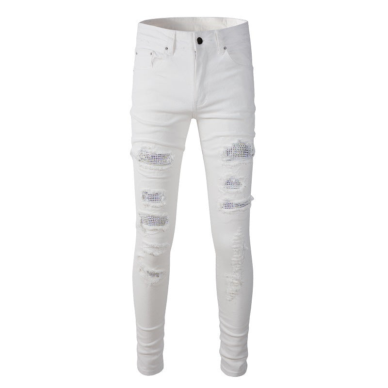 Damen High Street Zerrissene Stretch-Slim-Jeans