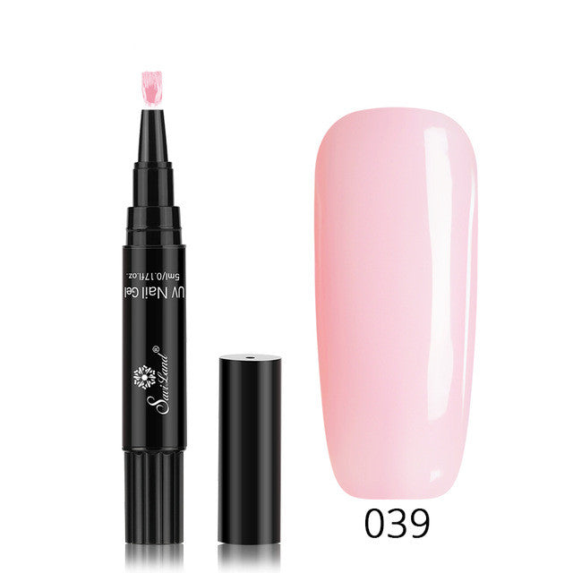 3-in-1 Gel-Nagellackstift mit Glitzer
