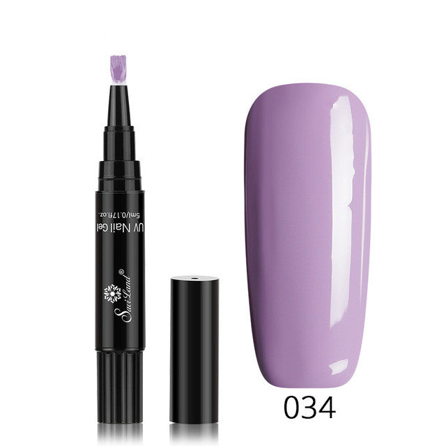 3-in-1 Gel-Nagellackstift mit Glitzer
