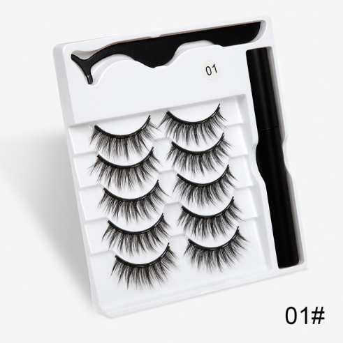 3 Paar falsche Wimpern mit Magneten