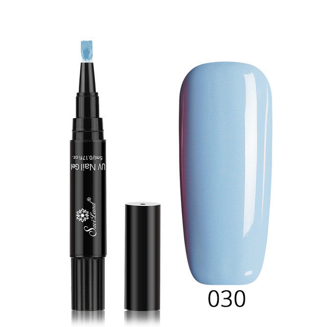 3-in-1 Gel-Nagellackstift mit Glitzer