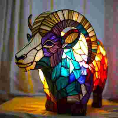 Bezaubernde Magische Deco Harz-Lampe