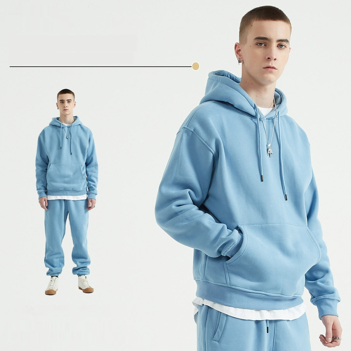 Kapuzenpullover mit Fleece Futter