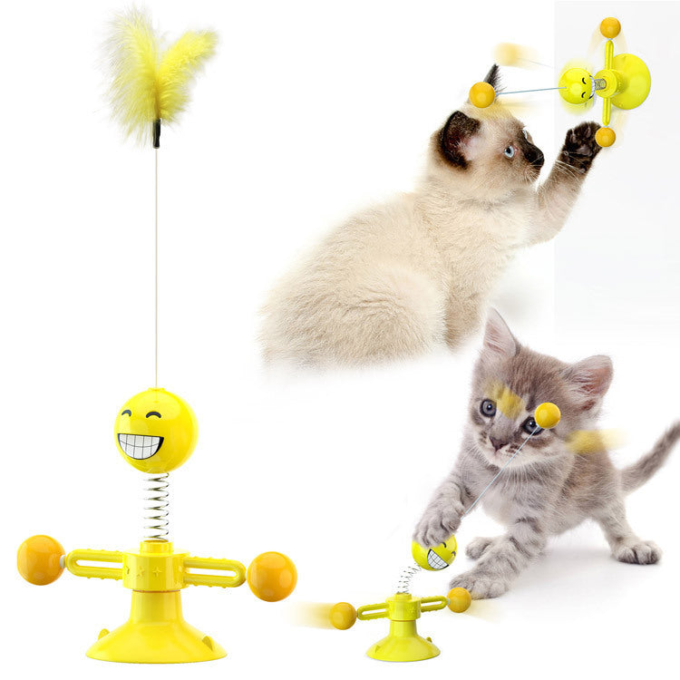 Katzen-Dreh-Windmühlen-Multifunktions-Spielzeug