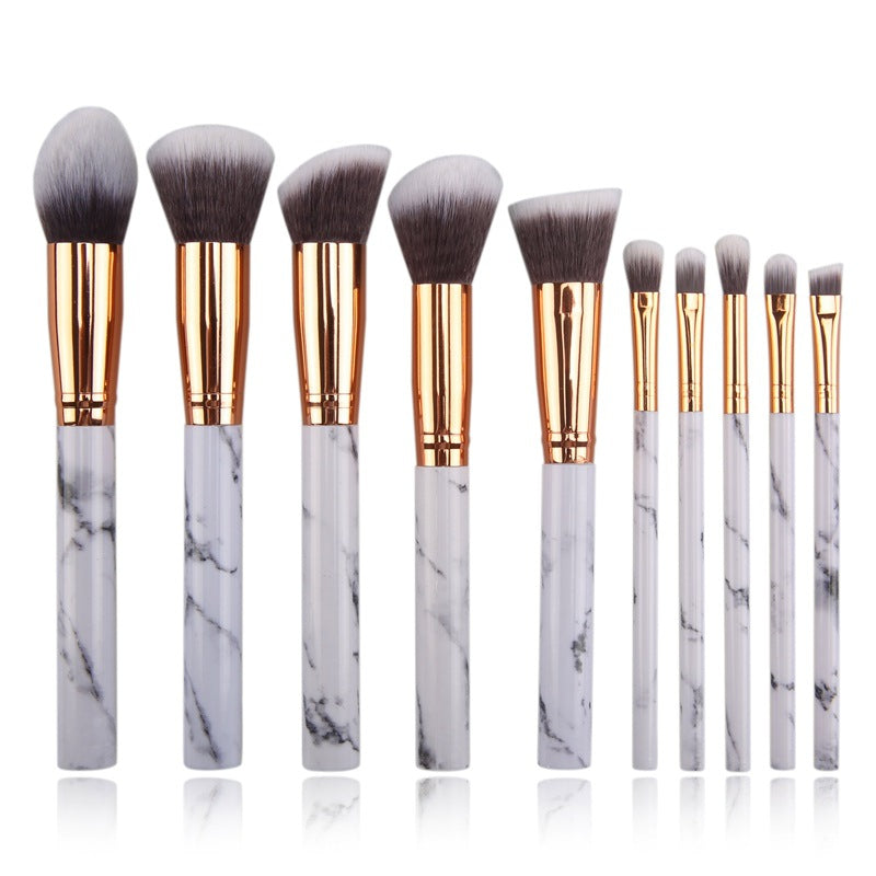 10 Marmor-Make-up-Pinselsets