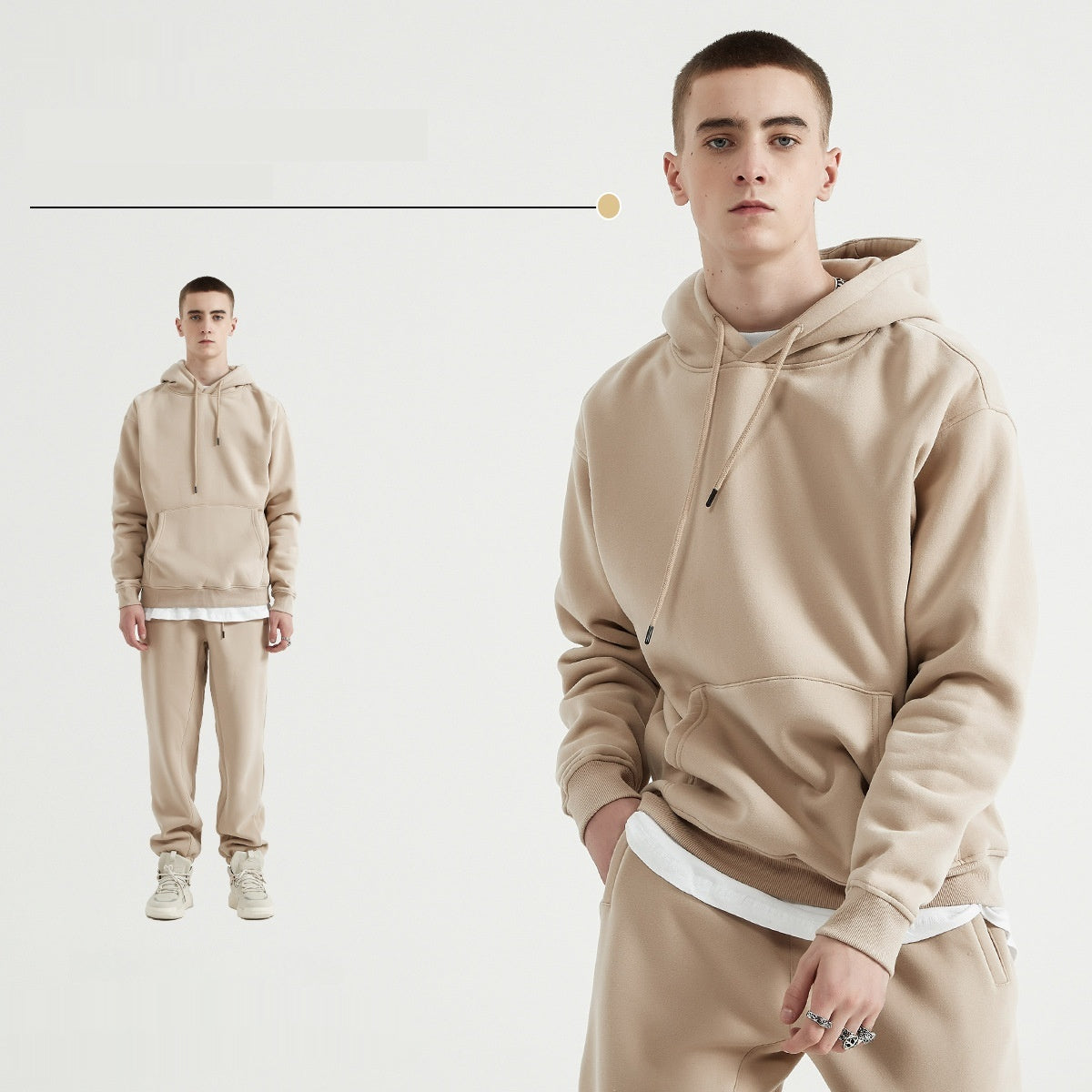 Kapuzenpullover mit Fleece Futter
