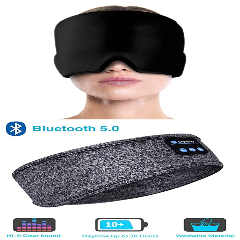 Kabellose Bluetooth-Schlafkopfhörer und Augenmaske