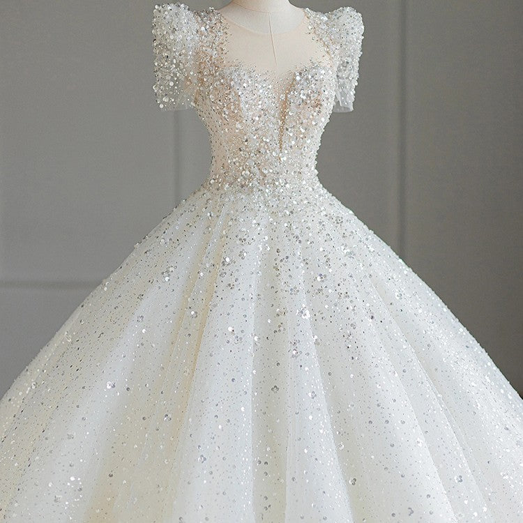 Prinzessin Brautkleid mit Lange Schleppe
