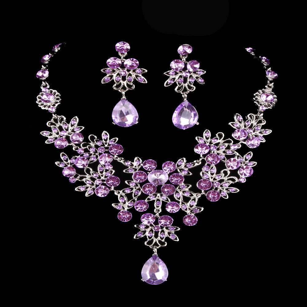 Elegante Schmetterling Halskette Ohrring Set