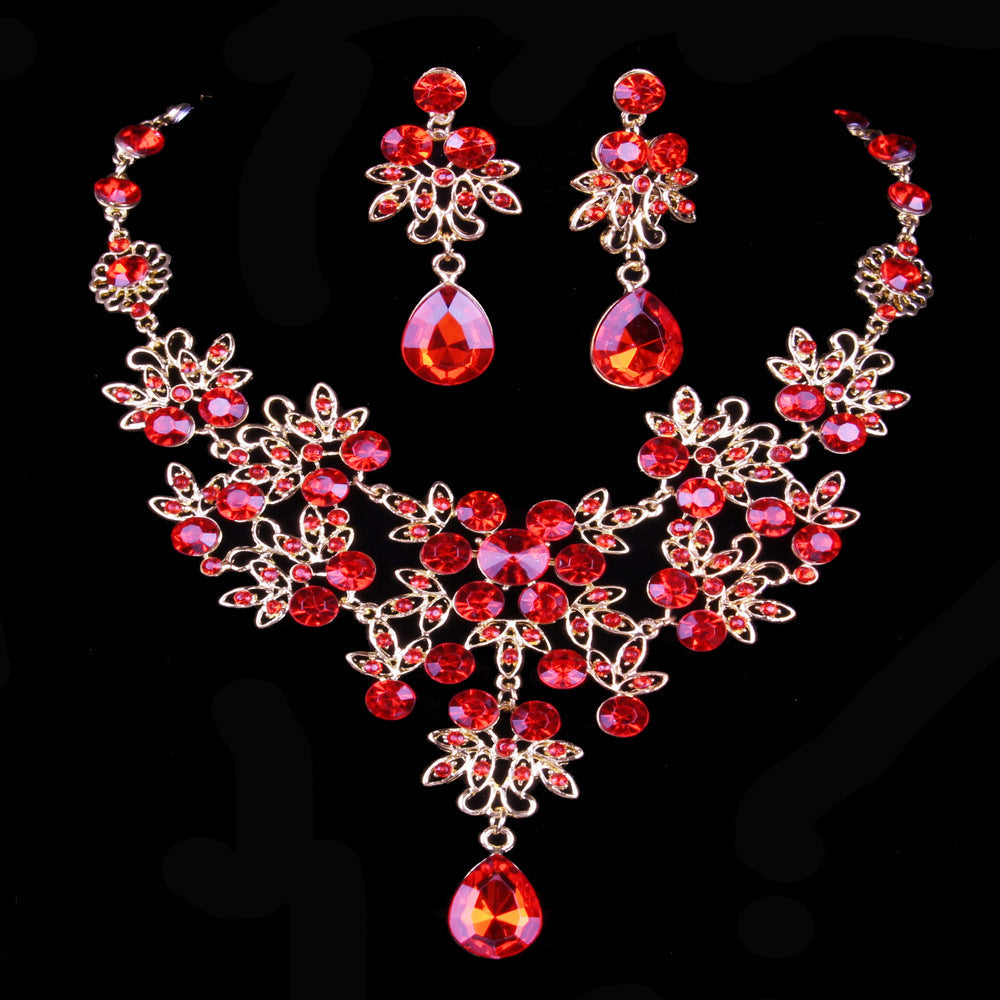 Elegante Schmetterling Halskette Ohrring Set
