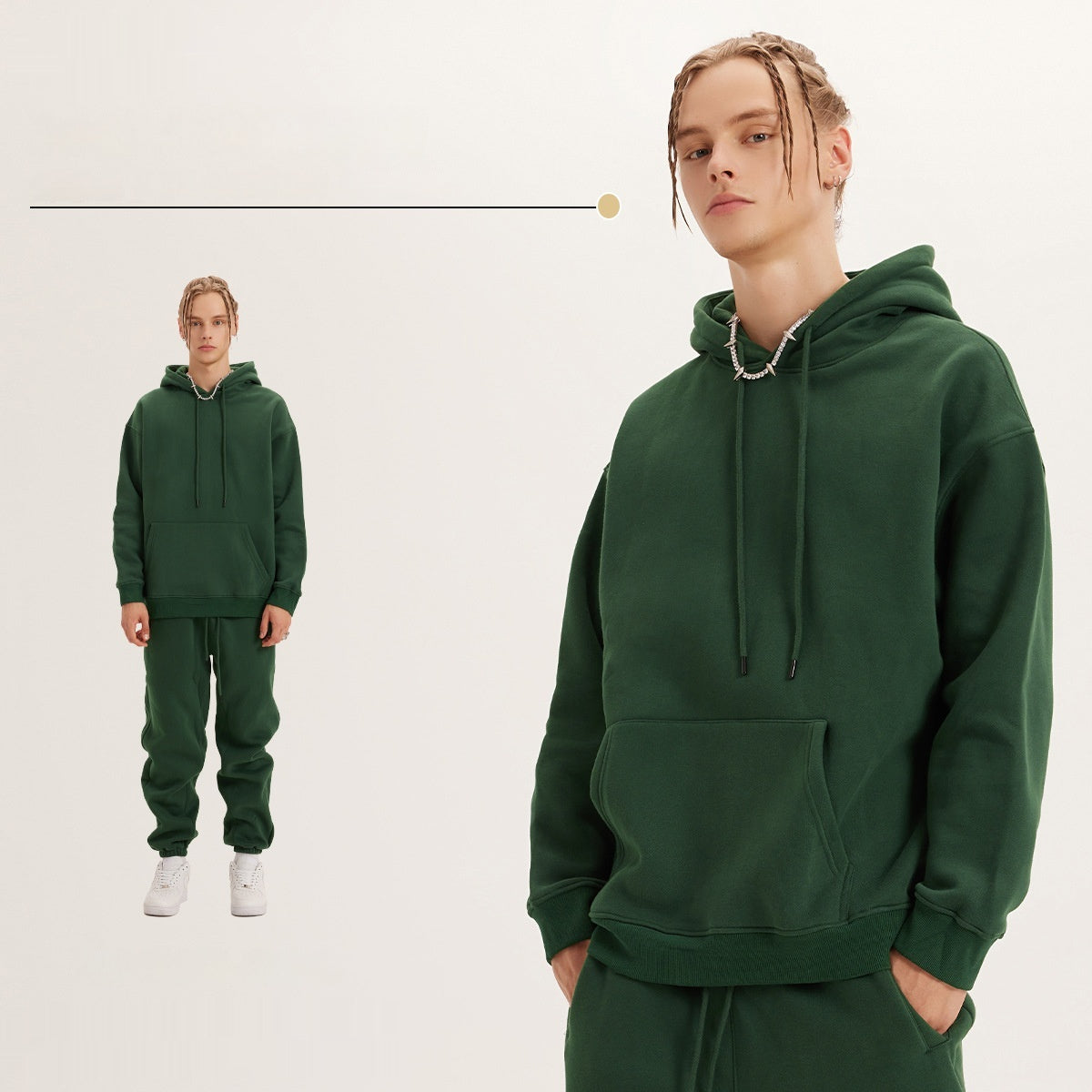 Kapuzenpullover mit Fleece Futter