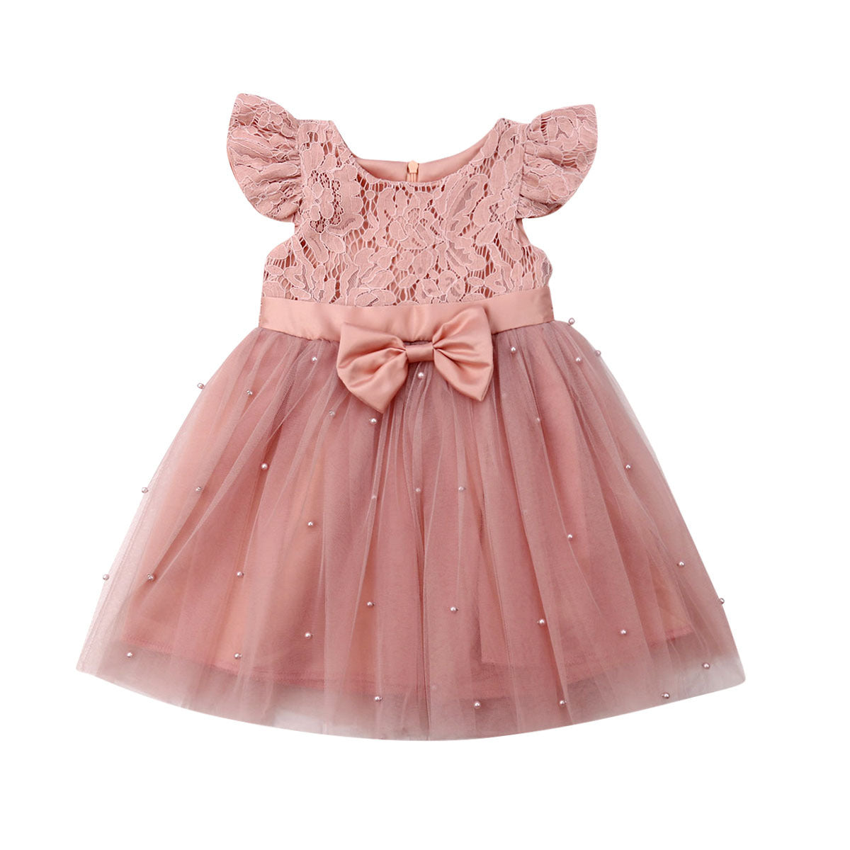 Mädchen Perlen Sommerkleid