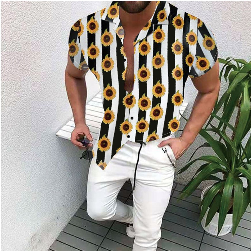 Fashion Kurzarmen Hemd für Menn